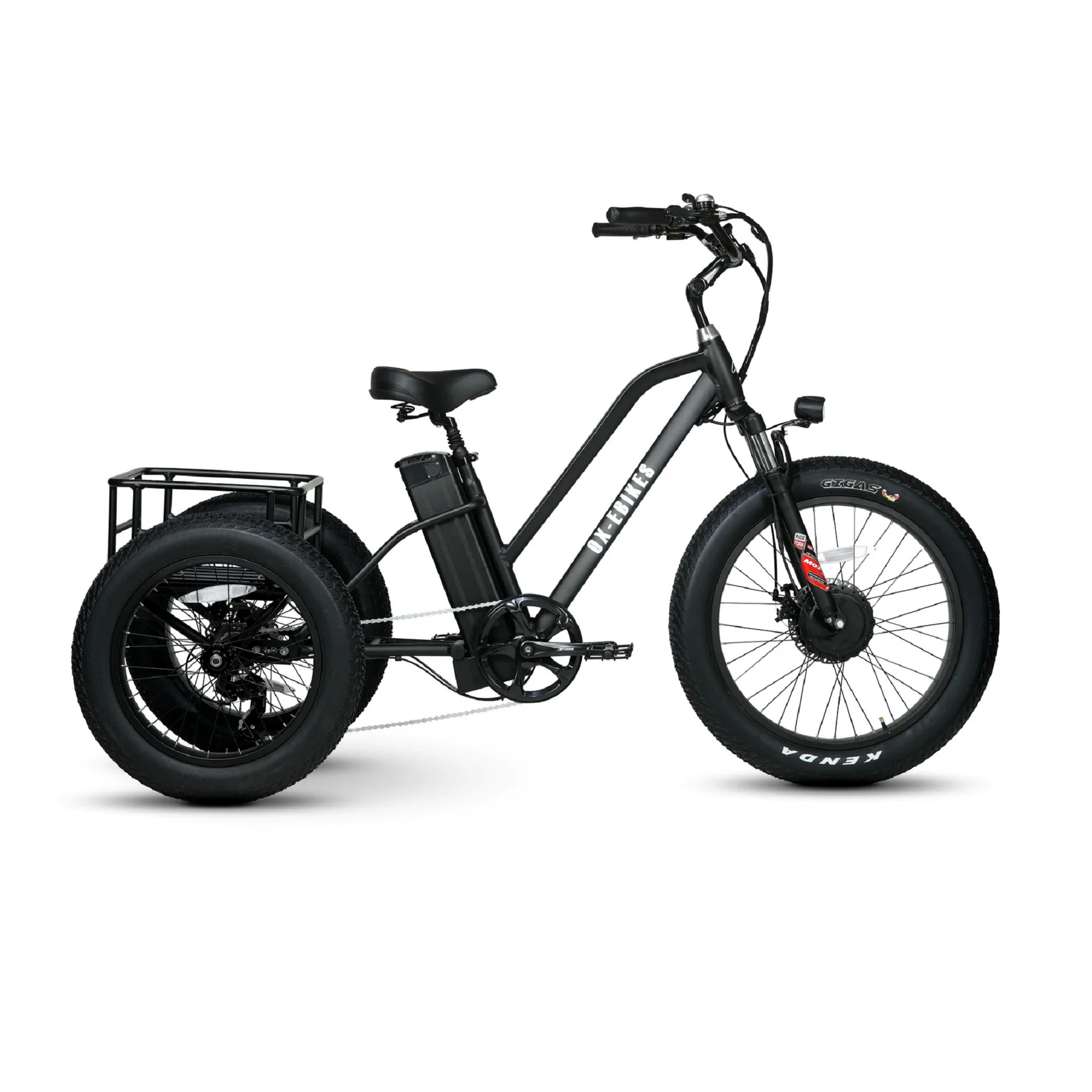 OX E-Bikes 500W Pro T-1 Fat Tire Cargo Electric Bike