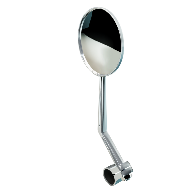 Bicycle Accessories BBR Tuning Round Side Mirror Chrome Angle