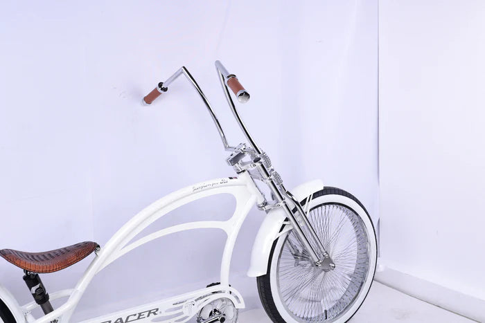 Cruiser Bicycle Tracer Scorpion Pro White Right Rear