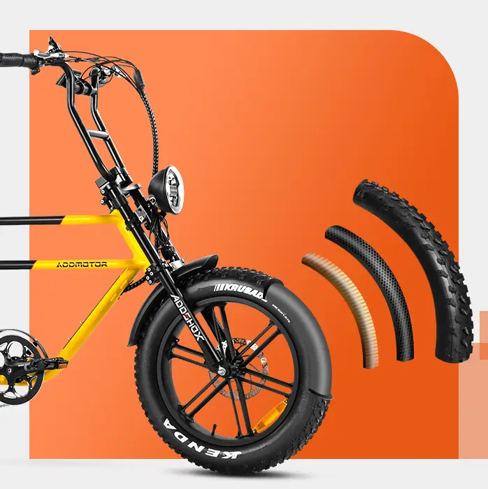 Electric Bike Addmotor Choptan Tires