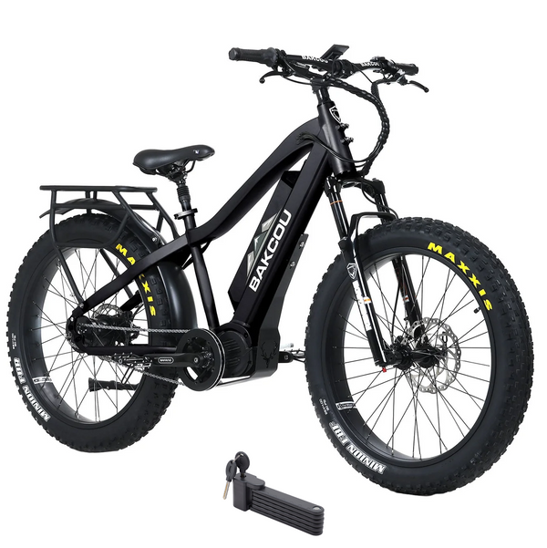 Electric Bike Bakcou Mule Jager Black Right Front 