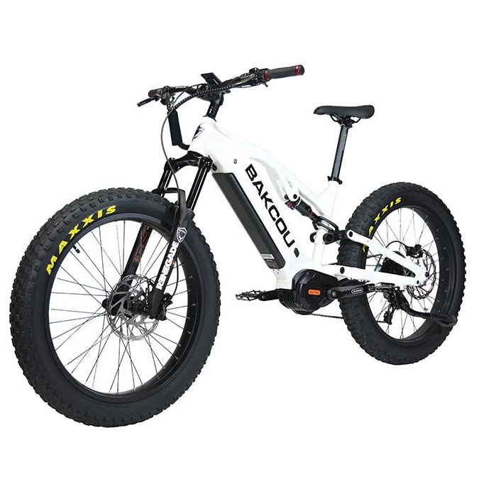 Electric Bike Bakcou Scout White Left Front