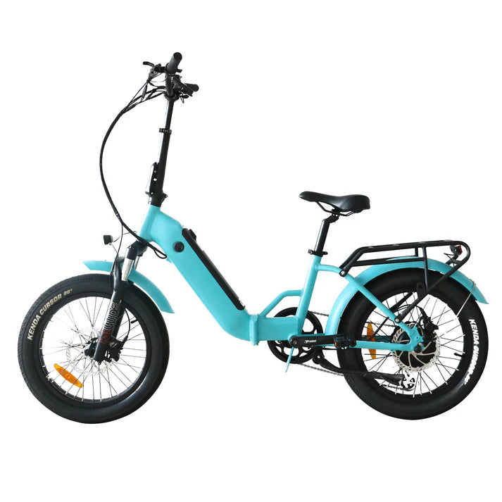 Electric Bike Coastal Cruiser BB-20x3 Grey Teal Left