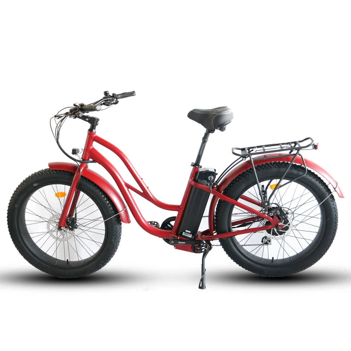 Electric Bike Coastal Cruiser BB-CFT Red Left