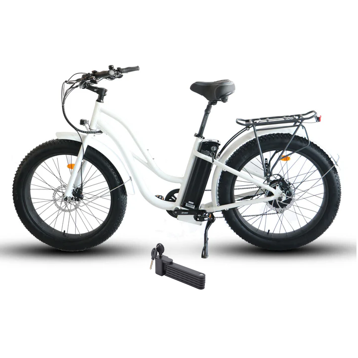 Coastal Cruiser 750W 52V Fat Tire Step-Thru 26" x 4" Beach Cruiser Electric Bike