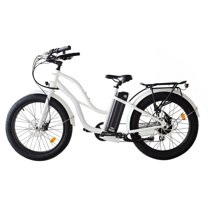 Electric Bike Coastal Cruiser BB-CMT White Left