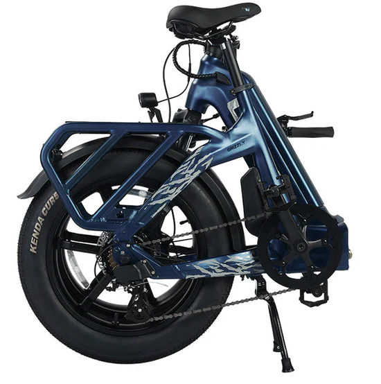 Electric Bike E-Joe Grizzly Blue Folded