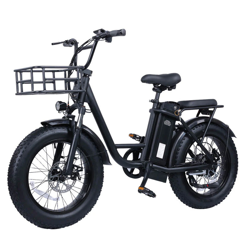 Electric Bike Freego FB-20X Black Left Front Front Basket