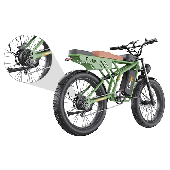 Electric Bike Freego F4 Green Motor