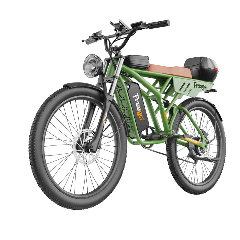 Electric Bike Freego F4 Green Left Front Box