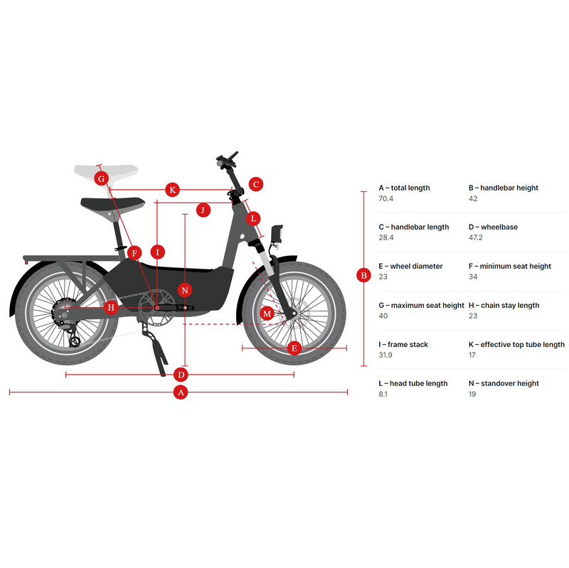 Electric Bike Himiway C3 Dimensions