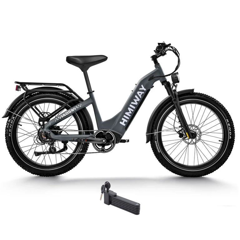 Electric Bike Himiway D5ZebraST Grey Right