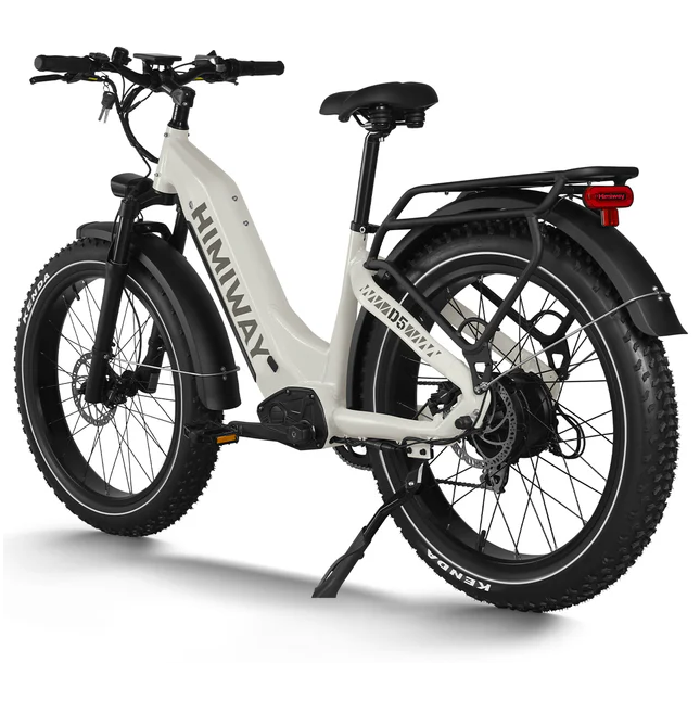 Electric Bike Himiway D5ZebraST White Left Rear