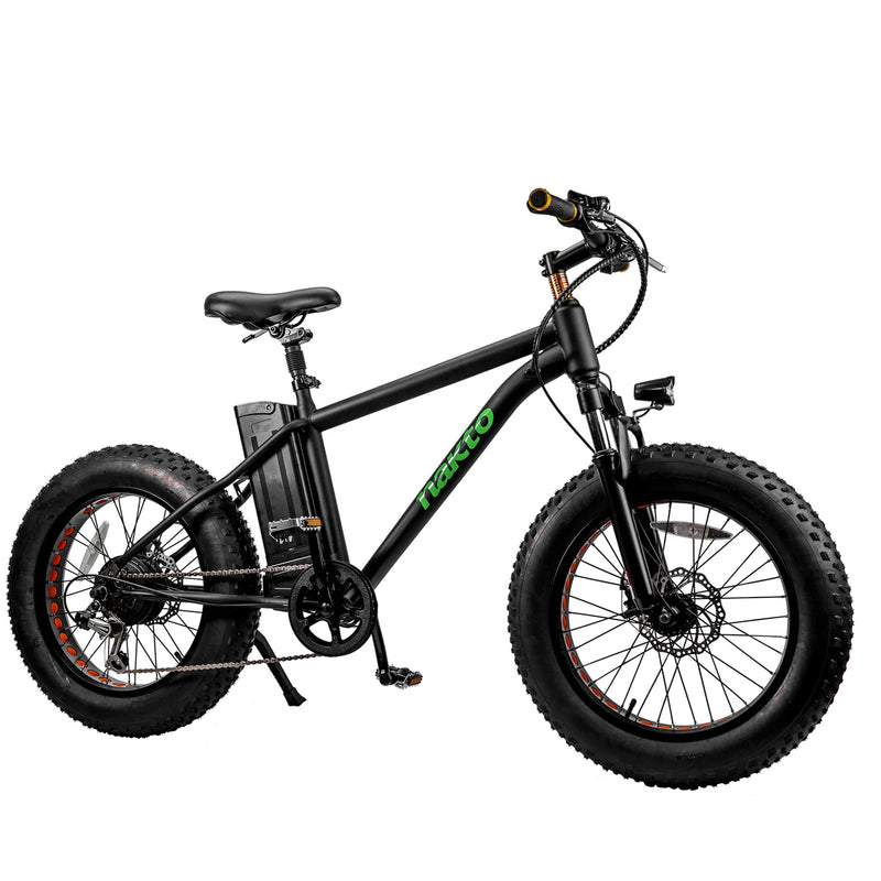 Electric Bike Nakto Mini Cruiser 2 Black RIght Front