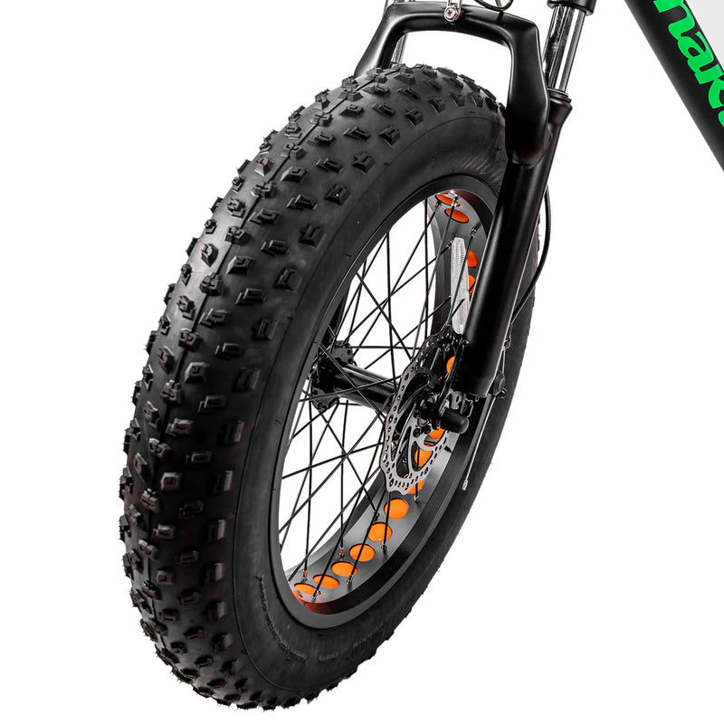 Electric Bike Nakto Mini Cruiser 2 Black Tire