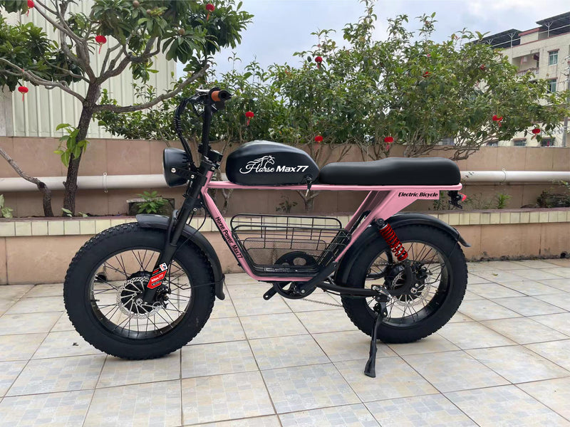 Electric Bike Olic Mac-77 Pink Left