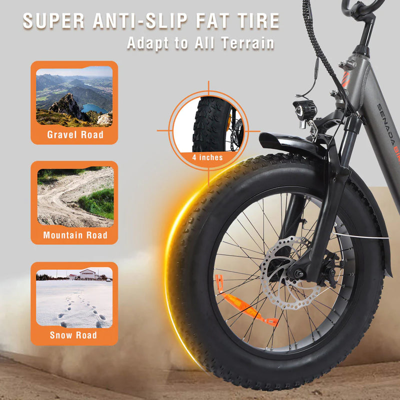 Electric Bike Senada Osprey Tires