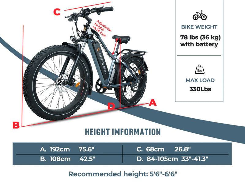 Electric Bike Senada Saber Pro Heights