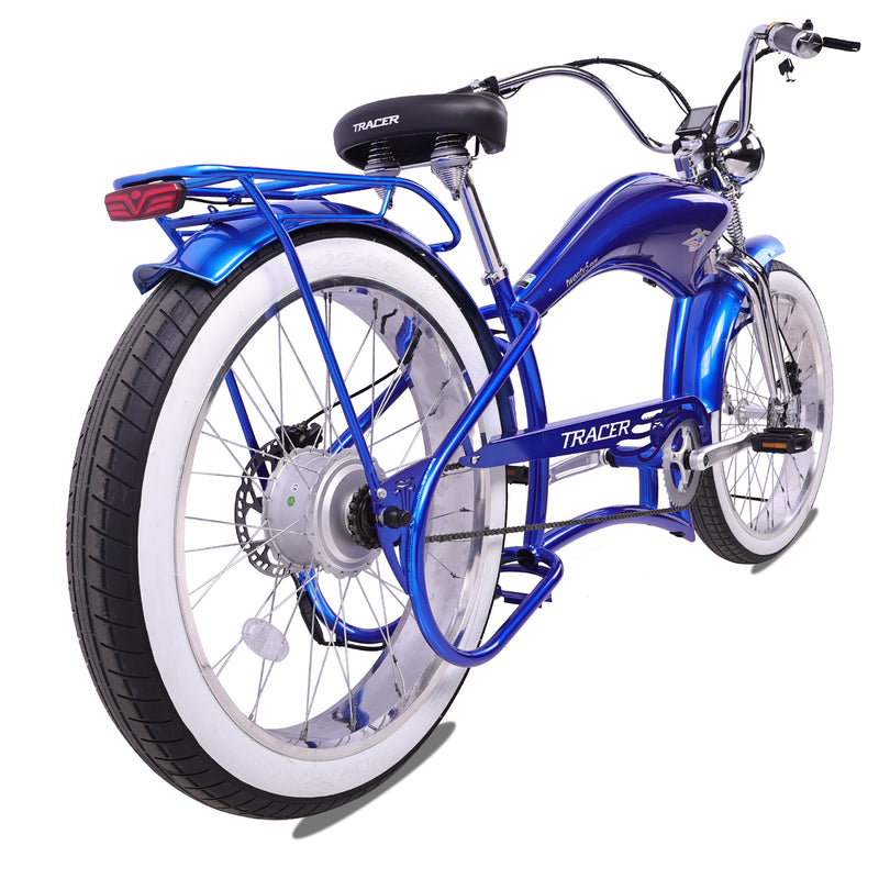 Electric Bike Tracer Twenty5 800W DS Blue Right Rear