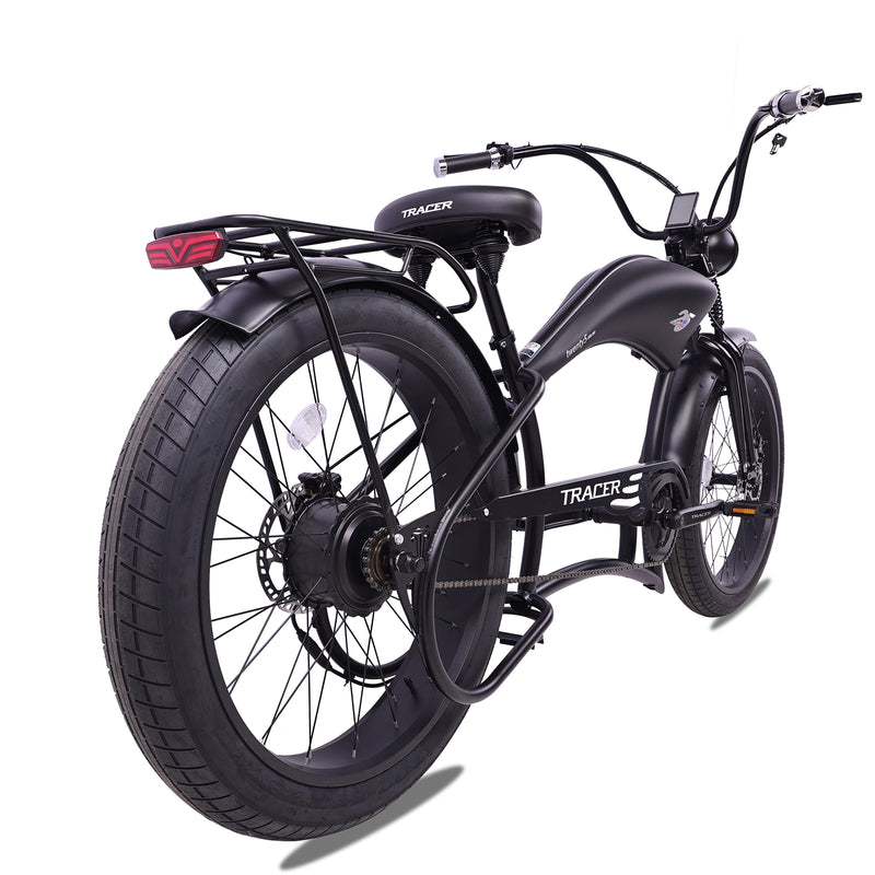 Electric Bike Tracer Twenty5 800W DS MatteBlack Right Rear