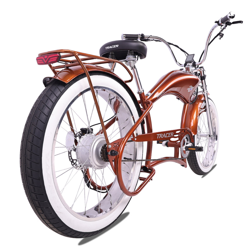 Electric Bike Tracer Twenty5 800W GT Brown Right Rear