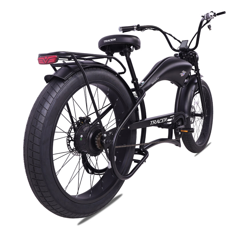 Electric Bike Tracer Twenty5 800W GT MatteBlack Right Rear