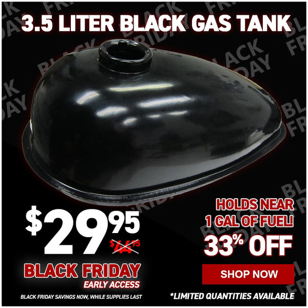 3.5 Liter Black Gas Tank