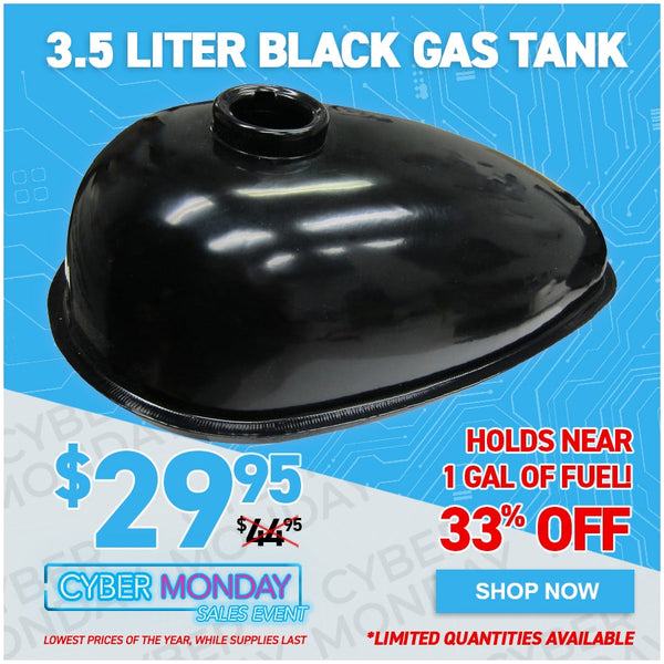 3.5 Liter Black Gas Tank