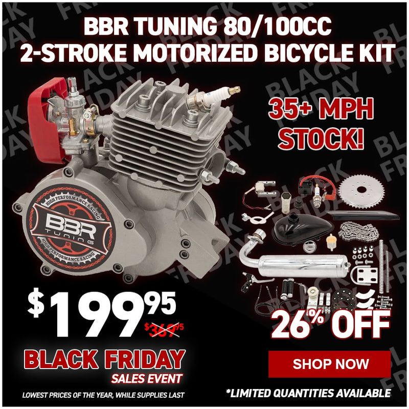 BBR Tuning V1 80/100cc 2-Stroke Motorized Bicycle Kit