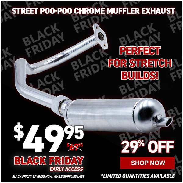 Street Poo-Poo Chrome Muffler Exhaust