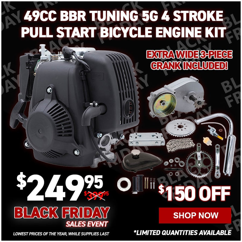 49cc BBR Tuning 5G Pull Start Bicycle Engine Kit- 4 Stroke