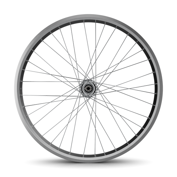 26" Fat Tire Single/7 Speed Beach Cruiser Wheel - Silver - Rear Wheel Only