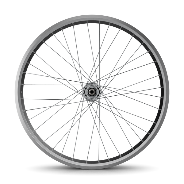 26" Fat Tire Beach Cruiser Wheel - Silver - Front Wheel Only