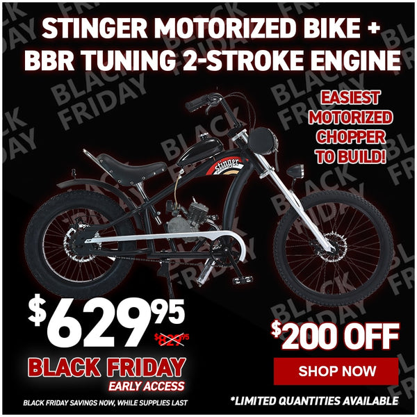 Stinger Motorized Bike + BBR Tuning 2-Stroke Engine