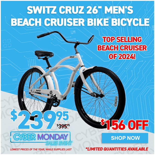 Switz Cruz 26" Men's Beach Cruiser Bike Bicycle