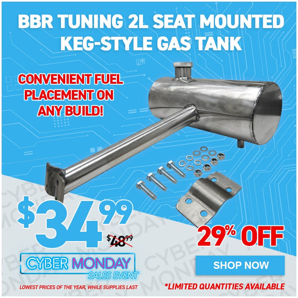 BBR Tuning 2L Seat Mounted Keg-Style Gas Tank