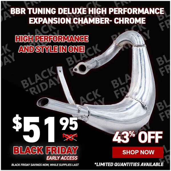 BBR Tuning DELUXE High Performance Expansion Chamber- Chrome